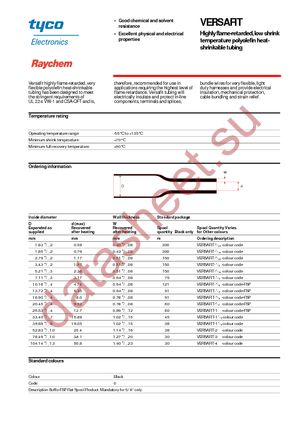 VERSAFIT-MINI-SPL-1-BK datasheet  